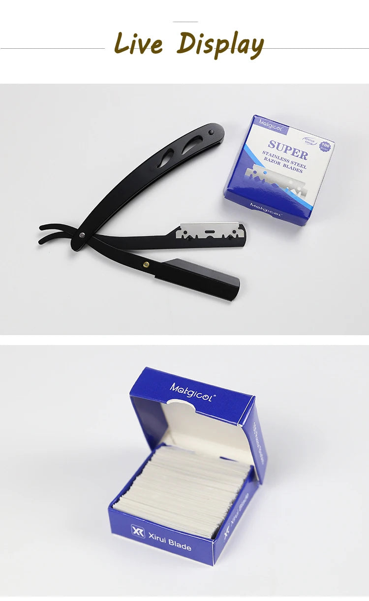 30/50/100/200pcs Single-sided Razor Blades Men's Safety Shave Shaving Manual Razor Blade Men Shaver Barber Blade Tool