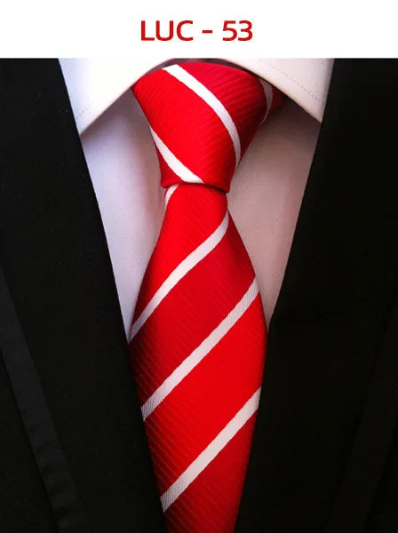 8cm Men's Tie Silk Plaids Floral Luxury Necktie Striped Ties For Men Business Formal Dresses Wedding Accessories Boy Tie