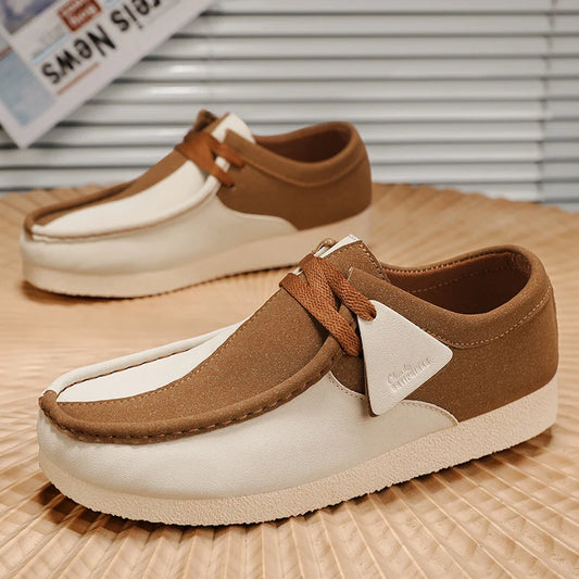 Spring New Retro Trendy One Step Fashion Men's Casual Shoes Outdoor Large Size Versatile Wear resistant Thick soled Men's Shoes