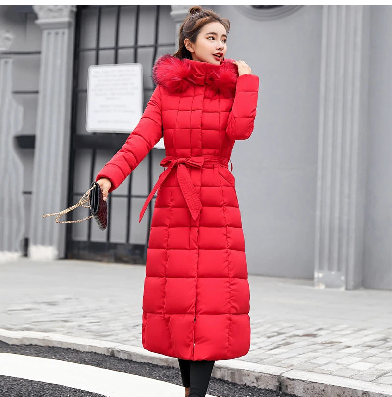 2024 - 2025  New Arrival Fashion Slim Women Winter Jacket Cotton Padded Warm Thicken Ladies Coat Long Coats Parka Womens Jackets