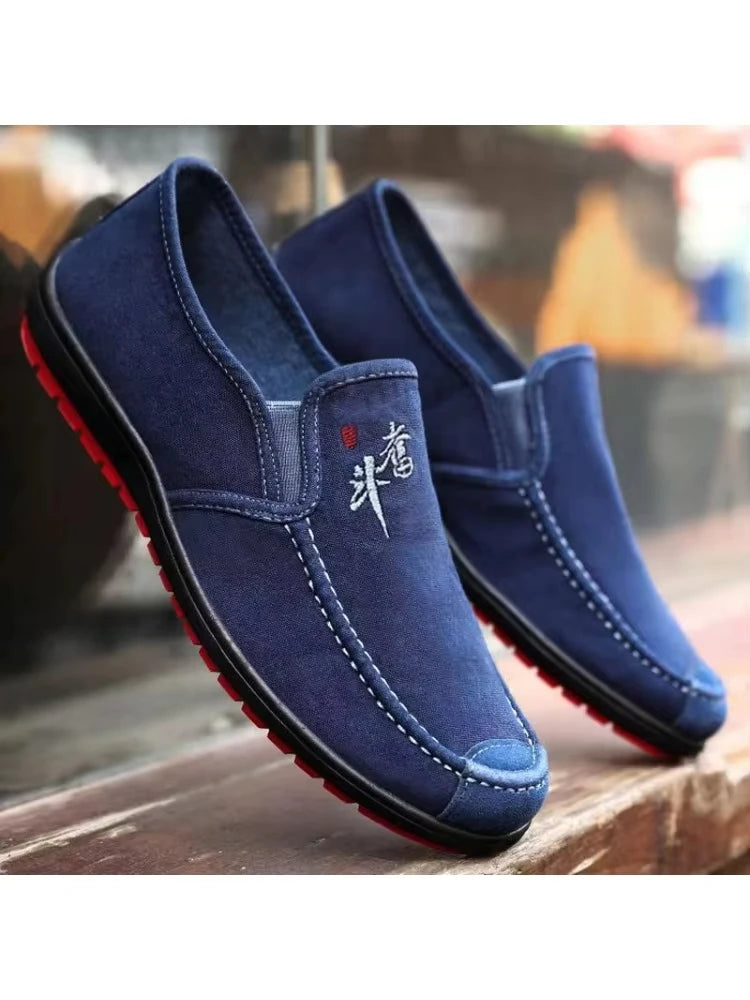 Men'S Spring Anti Slip And Wear Resistant Work Shoes Soft Soled Comfortable Single Shoes Fashionable And Versatile Casual Shoes