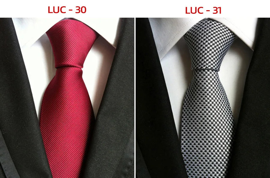 8cm Men's Tie Silk Plaids Floral Luxury Necktie Striped Ties For Men Business Formal Dresses Wedding Accessories Boy Tie