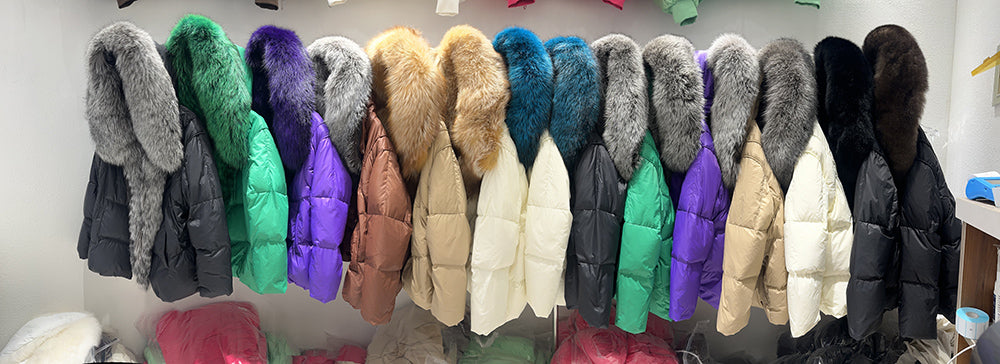 NEW 2024 2025 Women Coat White Duck Down Jacket Super Large Real Silver Fox Fur Collar Hooded New Fashion Outerwear Puffer Jacket New