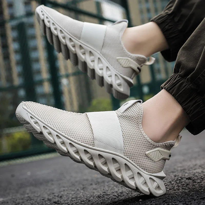 Summer Plus Size 39-46 Men Shoes Breathable Sneakers Casual Mesh Shoes Non-slip Walking Shoes Lightweight Footwear  Extra