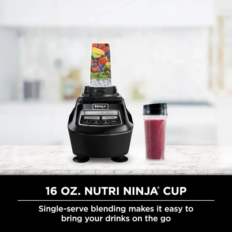 QWNinja BL770 Mega Kitchen System,1500W,4 Functions for Smoothies,Processing,Dough,Drinks & More,with 72-oz.* Blender Pi