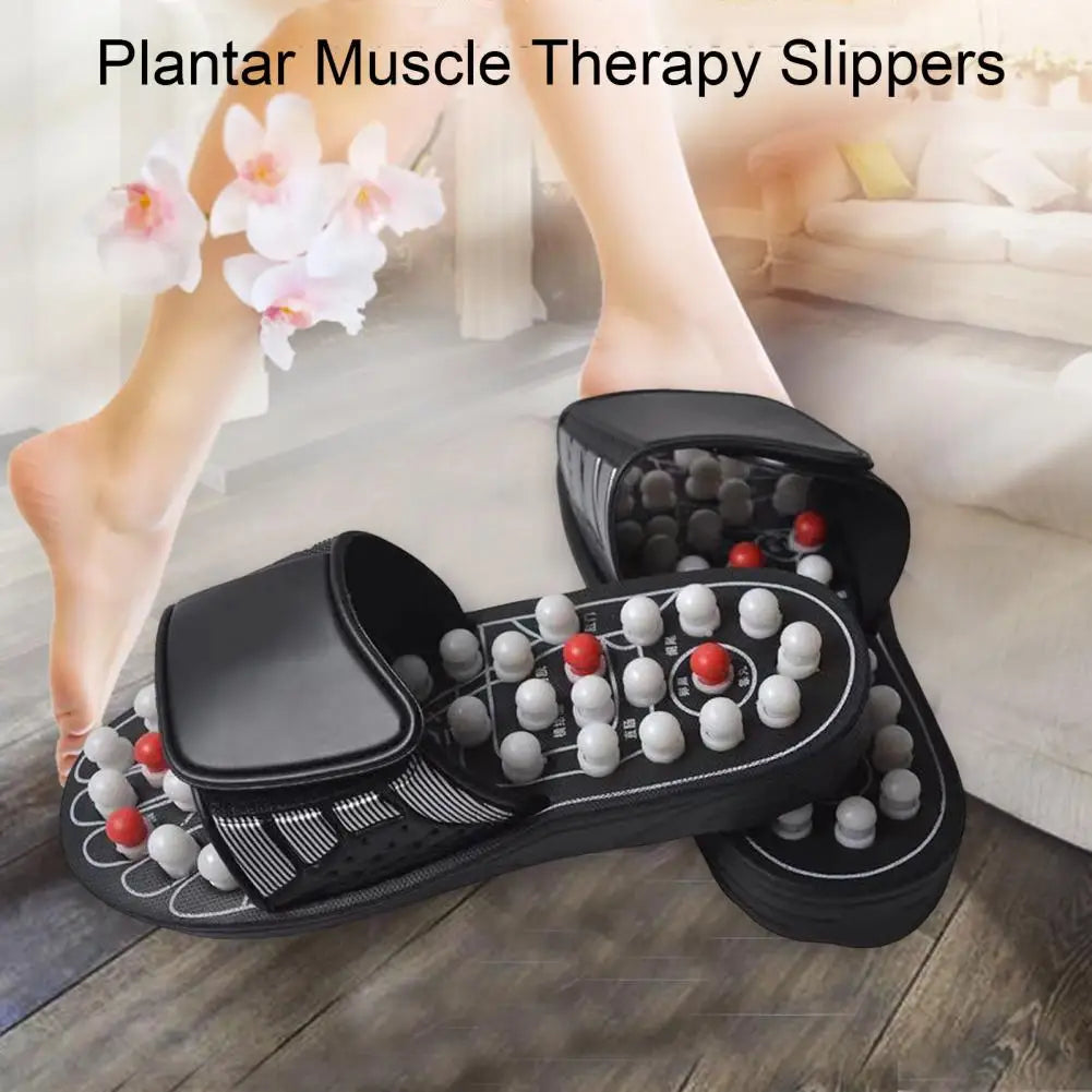 1 Pair Acupressure Massage Slippers Plantar Muscle Relaxation Foot Massager Home Acupuncture Sandals Slides Shoes