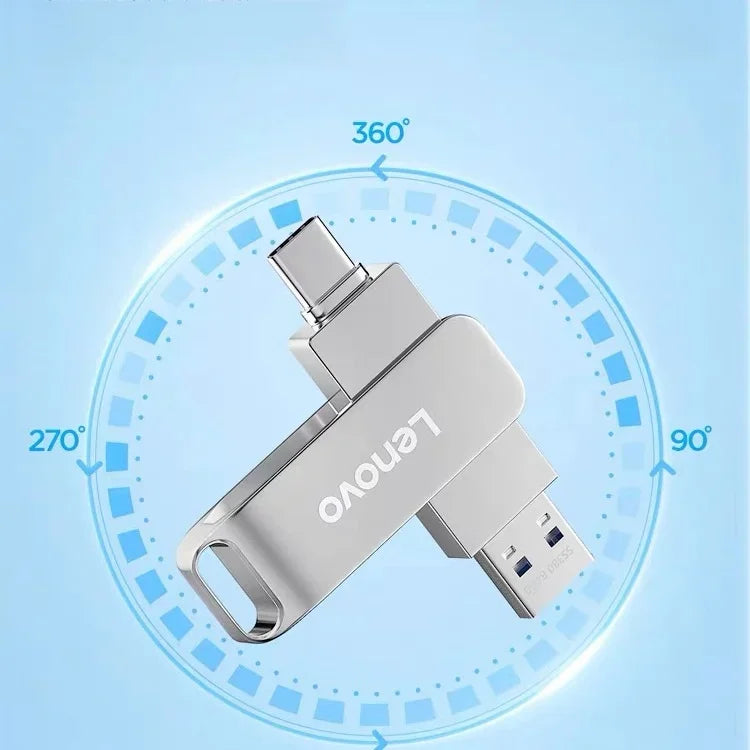 Lenovo 64TB USB Memories Type-c 2-In-1 USB 3.0 Flash Drive 8TB 16TB OTG Pendrive 128GB High Speed Flash Disk 256GB For Computer WHEN YOU ORDER ONE WE WILL OFFER YOU A FREE GIFT WHICH A FREE LAPTOP STAND