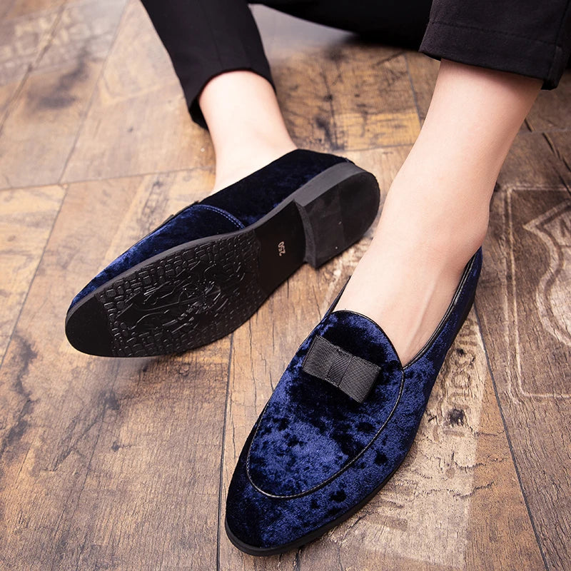 New Collection 2024-2025 Men Loafers Comfortable And Breathable Butterfly Knot Formal Business Shoes