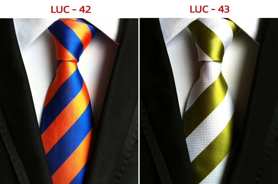 8cm Men's Tie Silk Plaids Floral Luxury Necktie Striped Ties For Men Business Formal Dresses Wedding Accessories Boy Tie