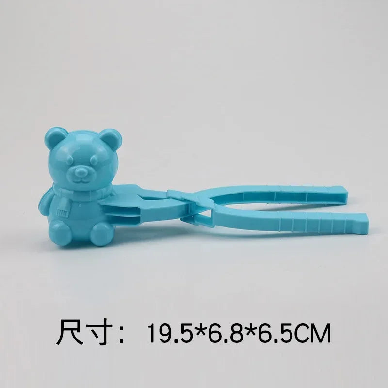 Cute Duck Shaped Snowball Maker Clip Children Outdoor Plastic Winter Snow Sand Mold Tool for Snowball Fight Outdoor Fun Sports