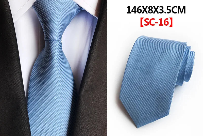 Men's Fashion Tie 8cm Silk Classic Necktie Yellow Blue Plaid Striped Flower Ties Business Wedding Mans Neckwear Gift Accessories