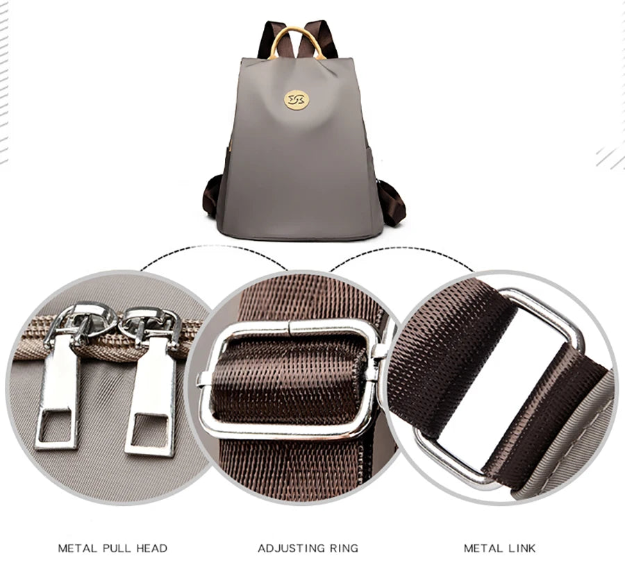Our Brand New collection 2024-2025 Solid Anti Theft Backpacks High Quality Nylon Fashion SchoolBag Luxury Designer Brand Women's Backpacks Ladies Travel Knapsack - FREE SHIPPING