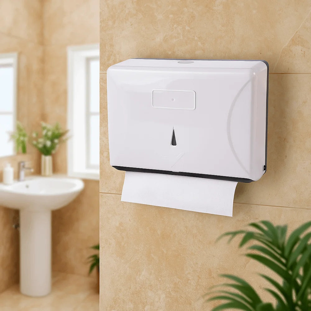 Waterproof Wall-Mounted Tissue Dispenser Modern Design Plastic Paper Towel Storage Box Large Capacity Napkin Dispenser Bar