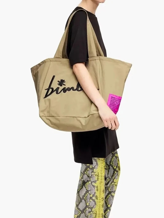AMAZONY New Fashion 2024 Letter Embroidered Handbags Trendy Large Capacity Tote Bag Casual Shoulder Bags Lightweight Waterproof Shopping Bag for Women