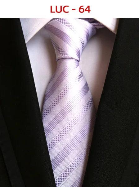 8cm Men's Tie Silk Plaids Floral Luxury Necktie Striped Ties For Men Business Formal Dresses Wedding Accessories Boy Tie