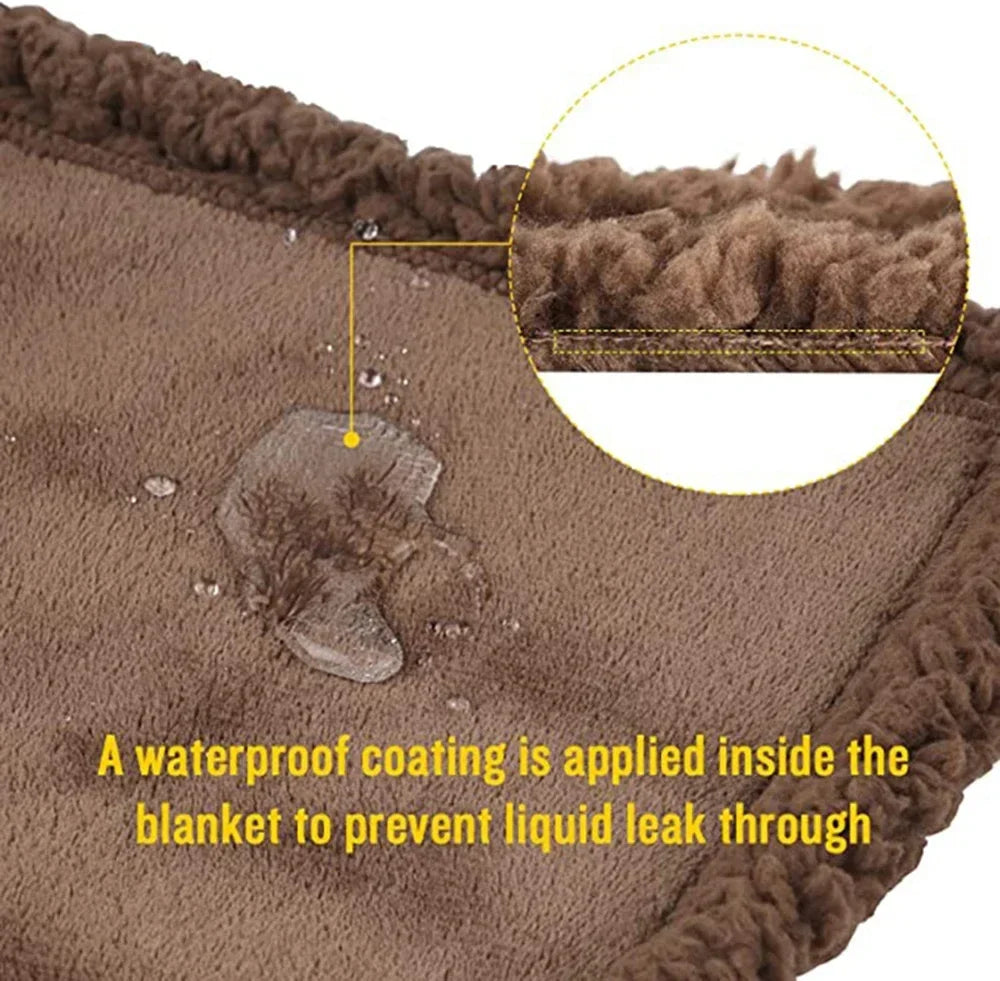Plus Size Shaggy Blankets for Couple, Winter Thickened Warm Blanket | Waterproof Luxury Rectangle Napping Blanket