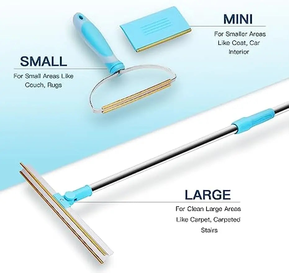 Free Shipping NEW 2024 Carpet Rake Pet Hair Remover Set Pet Hair Removal Tool Telescopic Handle Rug Rake for Dog Cat Hair 180° Rotation Carpet Shave