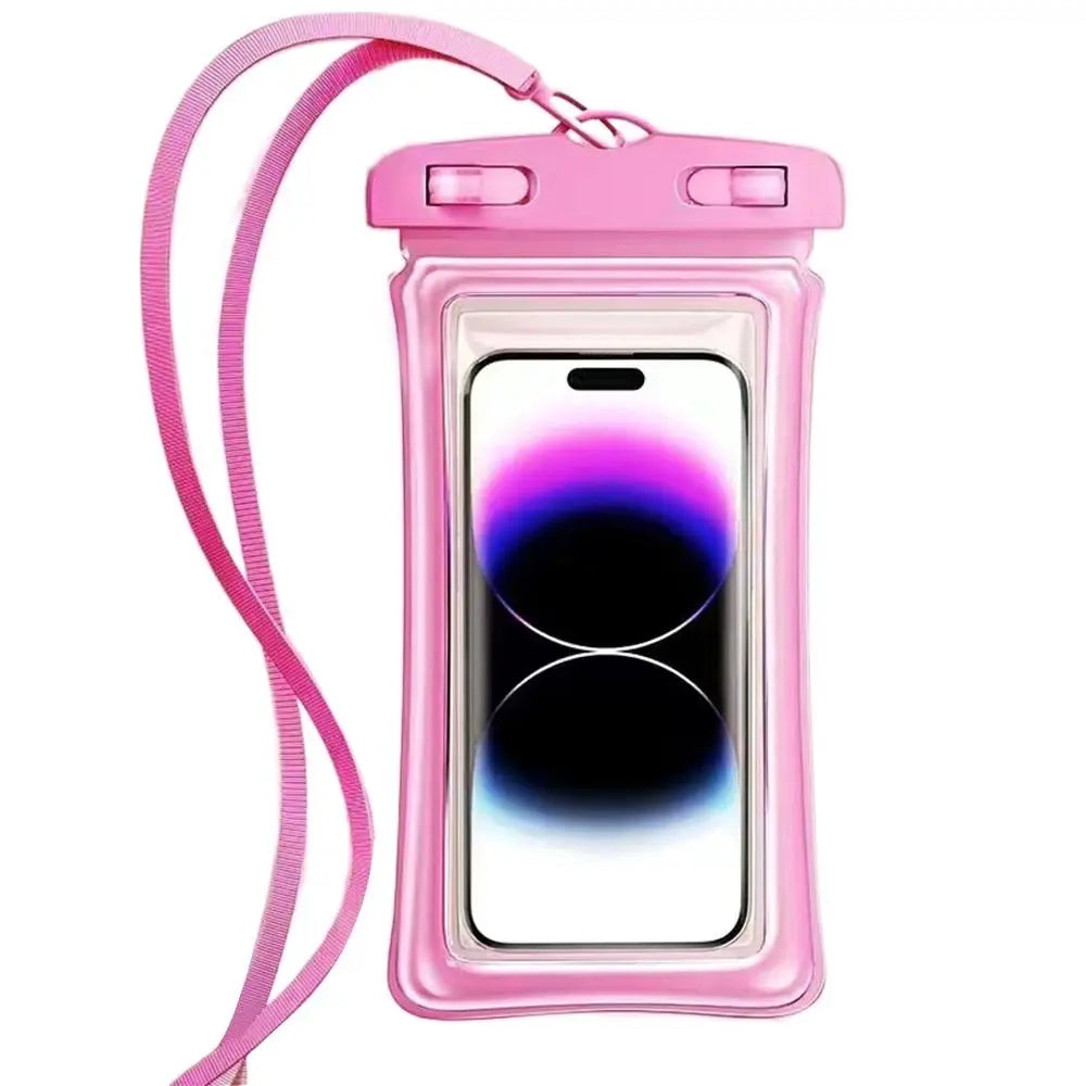 Transparent Waterproof Phone Case Touch Screen Under 7.0 inches Mobile Phone Cover with Lanyard Phone Pouch