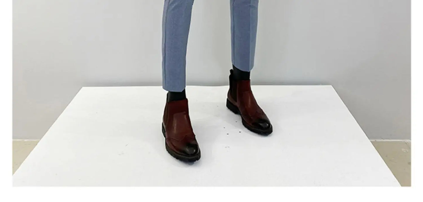 Men Suit Pants Formal Trousers Pantalone Hombre Stretch Slim Solid Color Casual Dress Full Length Pants Fashion New Men Clothing- FREE Laptop Stand is offer if you buy a pant