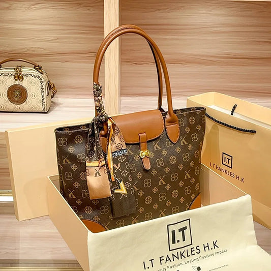 Brand Women's Handbag 2024-2025  New Autumn/Winter Fashion Designer Shoulder Bag Retro Luxury Handheld Crossbody Bag Large Capacity FREE SHIPPING