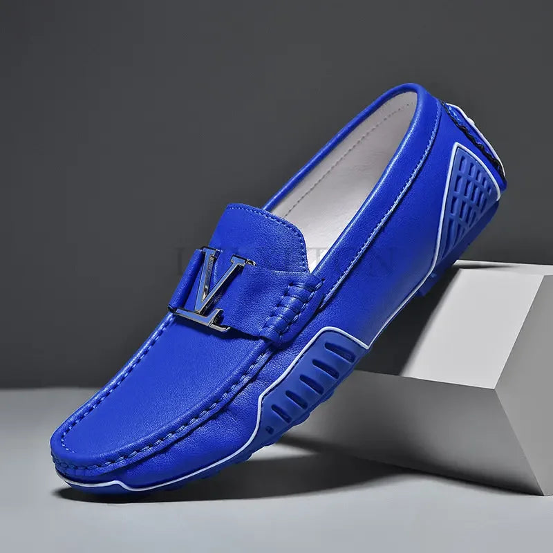 TINTINOS NEW 2024 Large Size 38~48 Mens Loafers Soft Luxury Moccasins High Quality Spring Autumn Genuine Leather Shoes for Men Flats Driving Shoe