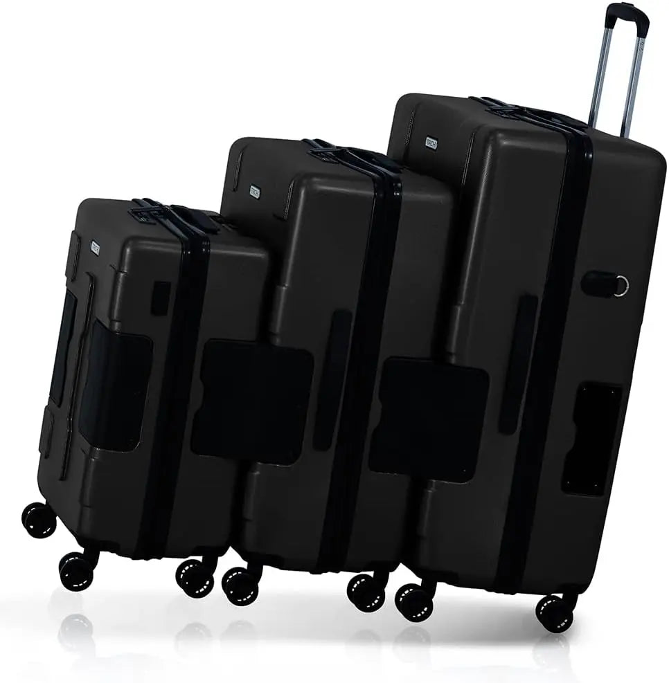 Hard Shell 3 Piece Luggage Set - 20, 24 & 28 inch Luggage Carry On, Medium & Large Checked Suitcases