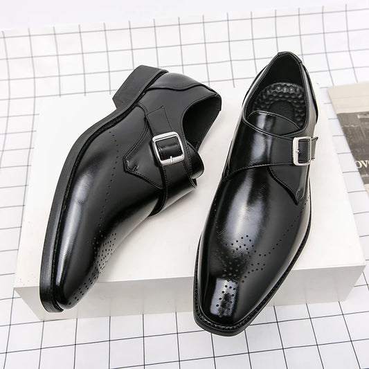 WAERTA 2025 Italian Dress Shoes Men Wedding Shoes High Quality Casual Loafer Designer Flat Shoes Zapatos Hombre Plus Size 38-48