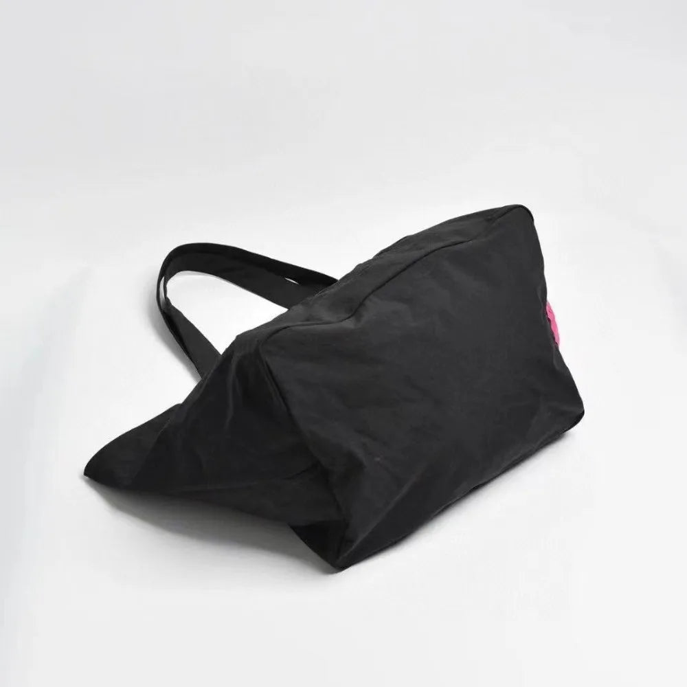 AMAZONY New Fashion 2024 Letter Embroidered Handbags Trendy Large Capacity Tote Bag Casual Shoulder Bags Lightweight Waterproof Shopping Bag for Women