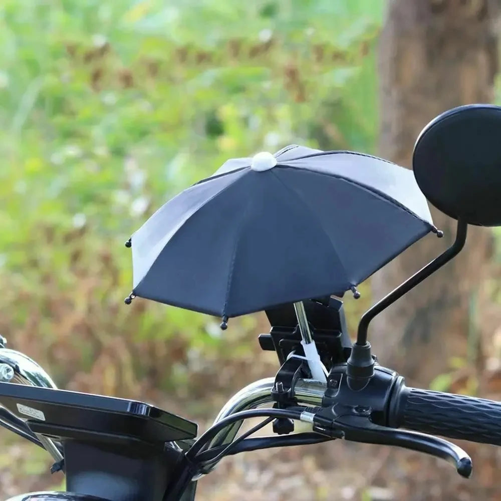 Mini Sunshade Umbrella Cute Craft Firm And Sturdy 1pc Motorcycle Phone Holder 43 G Motorcycle Decoration Ultraviolet Rays Block
