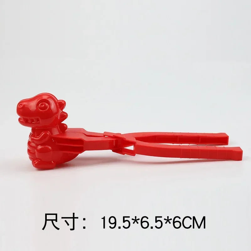 Cute Duck Shaped Snowball Maker Clip Children Outdoor Plastic Winter Snow Sand Mold Tool for Snowball Fight Outdoor Fun Sports