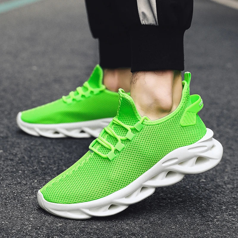 MAEDEF Casual Shoes Men Sneakers Running Shoes Non-slip Mesh Breathable Summer Outdoor Sports Shoe Anti Slip Walking Male Shoes