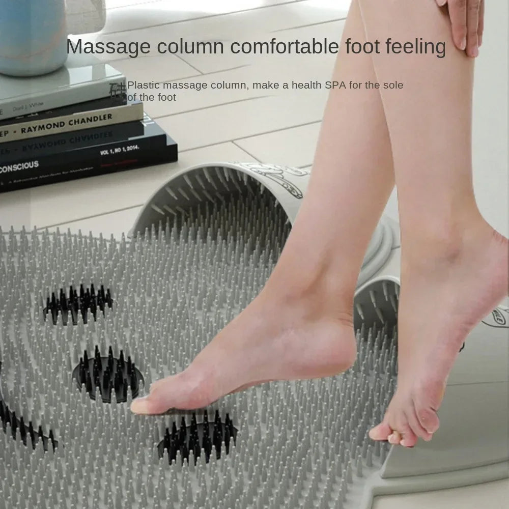 Silicone Rabbit Foot Rubbing Artifact Bathroom Non-Slip Mat Back Rubbing Massage Mat Bath Washing Foot Peeling Shower Room Floor