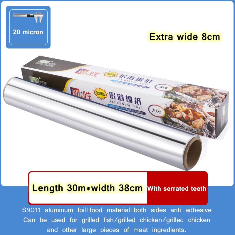 BBQ Aluminum Foil Oven Home Economical Packaging Air Fryer Tin Foil Barbecue Meat Baking Tray Paper Kitchen Baking Grease Paper
