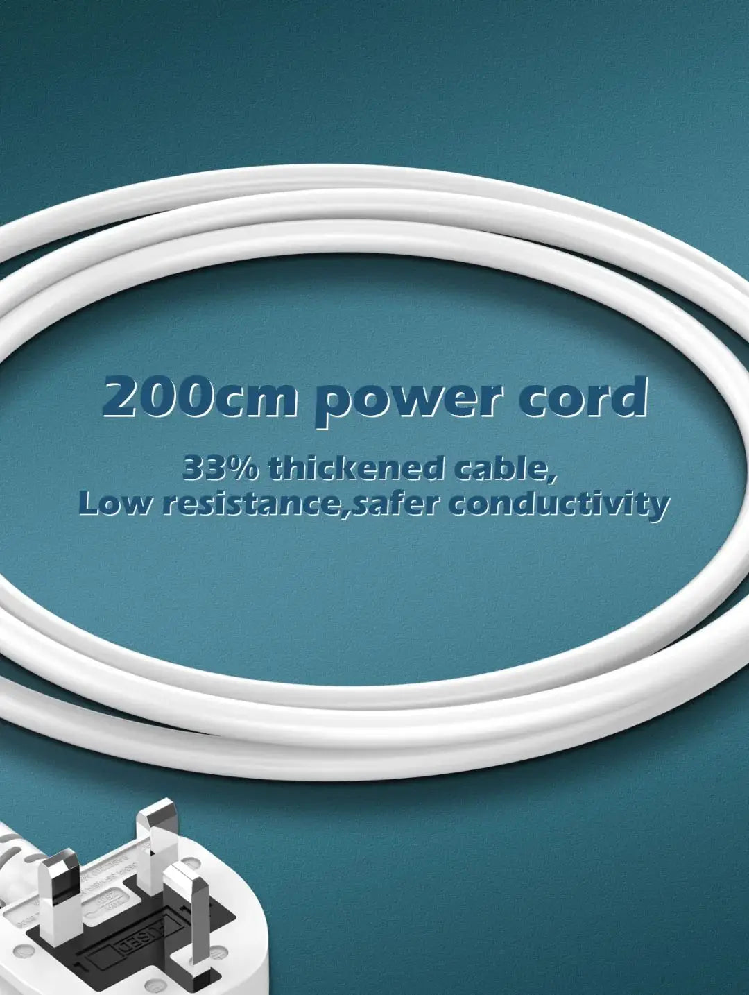 LDNIO Universal Power Strip with 65W GaN USB Charer 3250W Extension Cable Network Filter Surge Protector  EU/US/UK Plug Socket