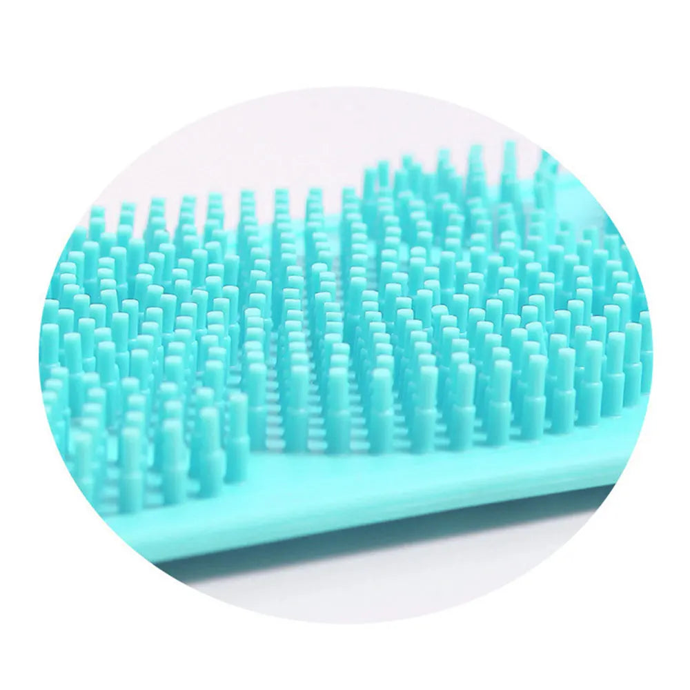 Silicone Body Scrubber Back Massage Exfoliating Sponge Bathroom Bath Brush Scrub Shower Brush Body Wash Scrub Removal Bath Tool