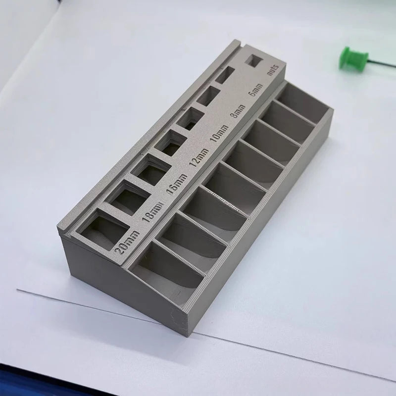 M3 Bolt Sorter, Bolt/Screw Length Sorter Tray With 7 Measuring Slots, 3D Printed M3 Screw Sort Tray For Precision Organization
