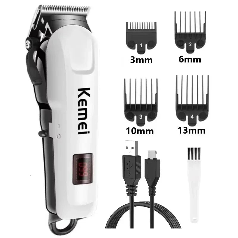 Kemei Hair Clipper Or Blade Hair Cut Maching Wireless Trimmer Men Professional Clipper Machine Rechargeable Hair Cut Barber 809A
