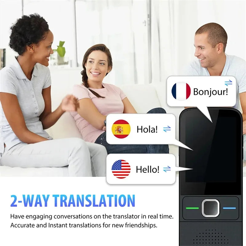 AMAZONY 2024 Smart Voice T10 Translator Machine 137 Multi Languages in Real Time Online Instant Off Line Translation AI Learning Conversion