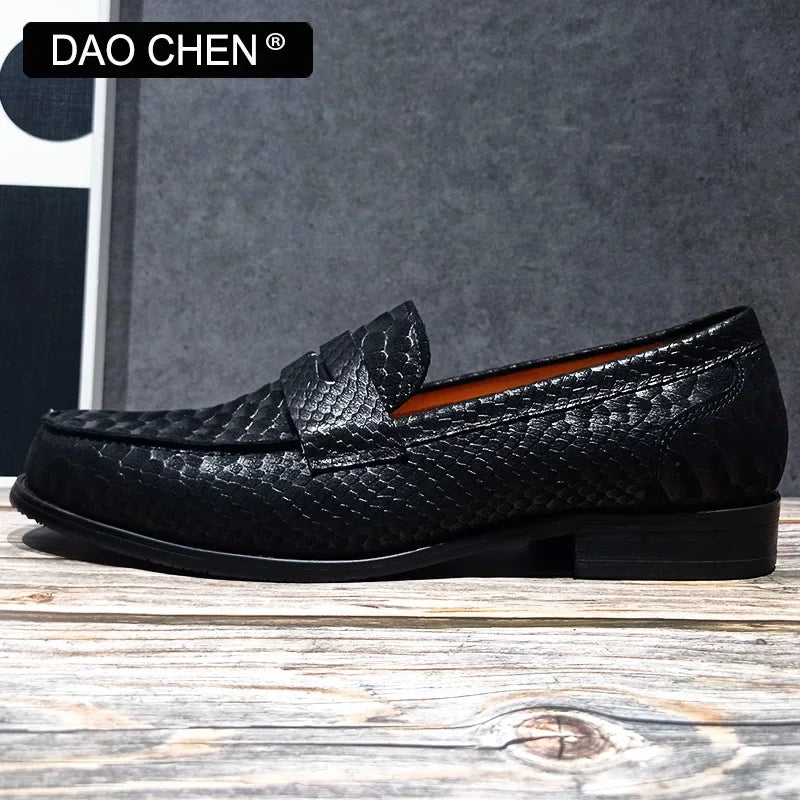 LUXURY MEN LOAFERS SHOES BLACK SLIP ON CASUAL DRESS MAN SHOE WEDDING OFFICE BANQUET SUEDE LEATHER LOAFERS SHOES FOR MEN