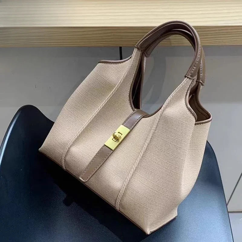 Brand New Collection 2024-2025  New Large Capacity Grocery Basket Shoulder Bag Bag with Pouch Fashion Brand Handbag Female Commuting All-match