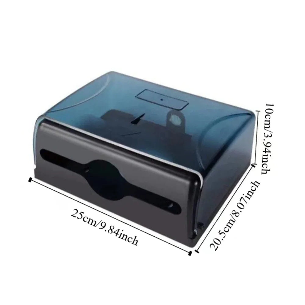 Waterproof Wall-Mounted Tissue Dispenser Modern Design Plastic Paper Towel Storage Box Large Capacity Napkin Dispenser Bar