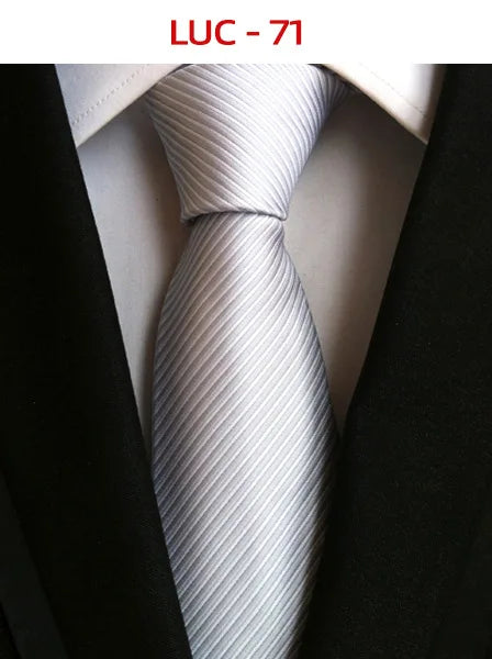 8cm Men's Tie Silk Plaids Floral Luxury Necktie Striped Ties For Men Business Formal Dresses Wedding Accessories Boy Tie