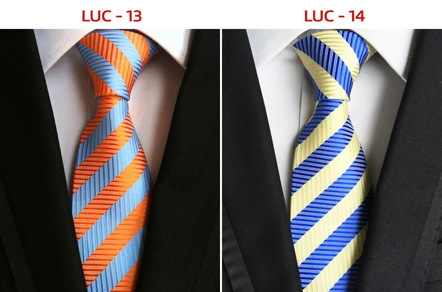 8cm Men's Tie Silk Plaids Floral Luxury Necktie Striped Ties For Men Business Formal Dresses Wedding Accessories Boy Tie