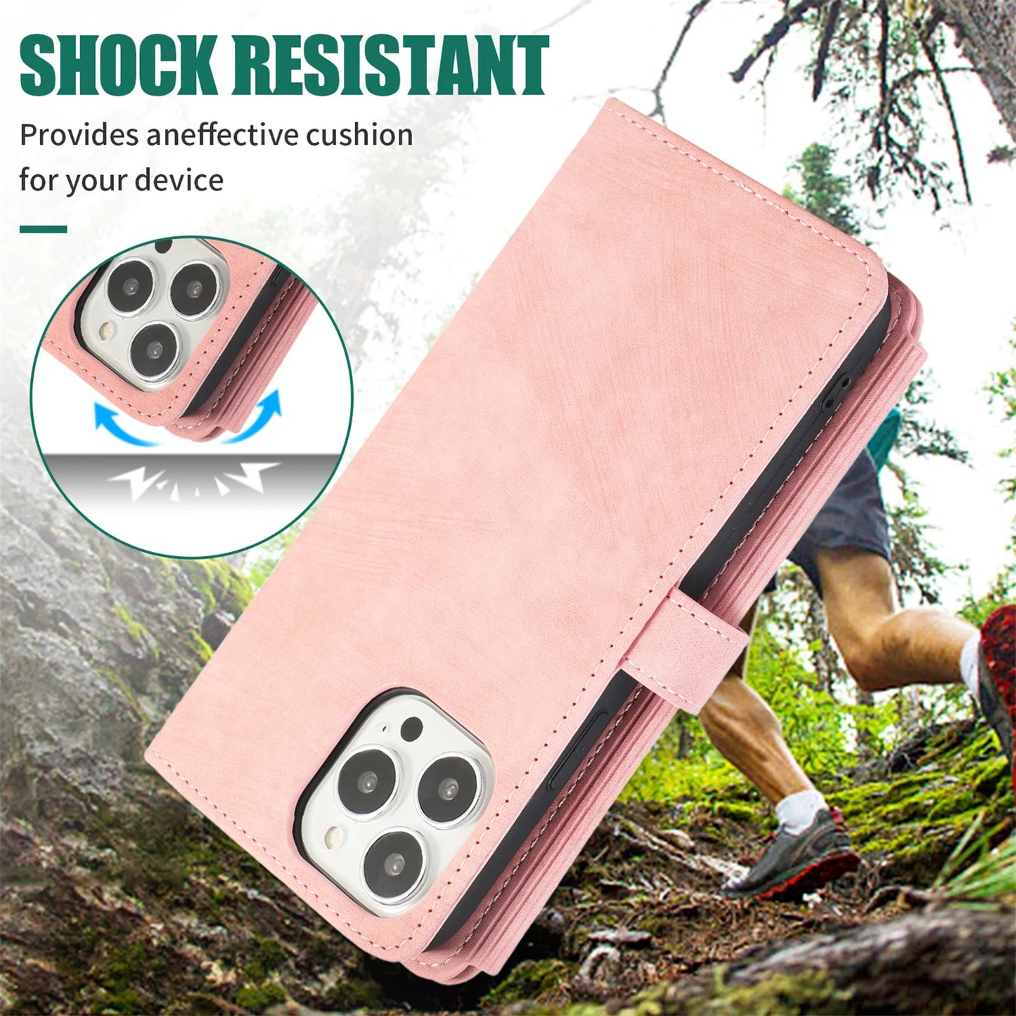 Crossbody Lanyard Card Slot Wallet Flip Case for iPhone 15 14 13 12 11 Pro Max Mini X XS 8 7 Plus SE 2020 2022 PU Leather Cover