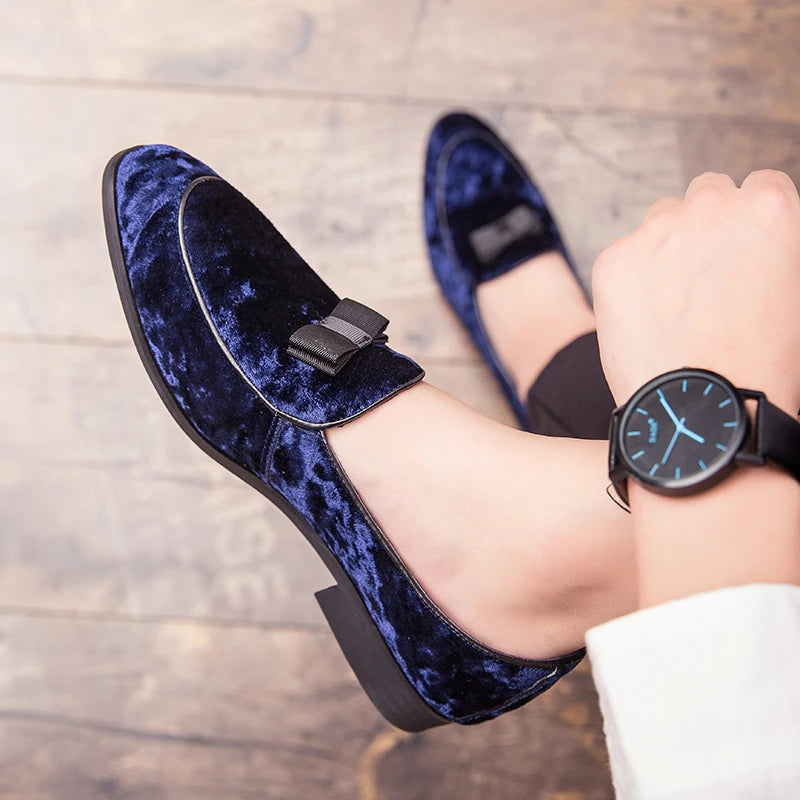 New Collection 2024-2025 Men Loafers Comfortable And Breathable Butterfly Knot Formal Business Shoes