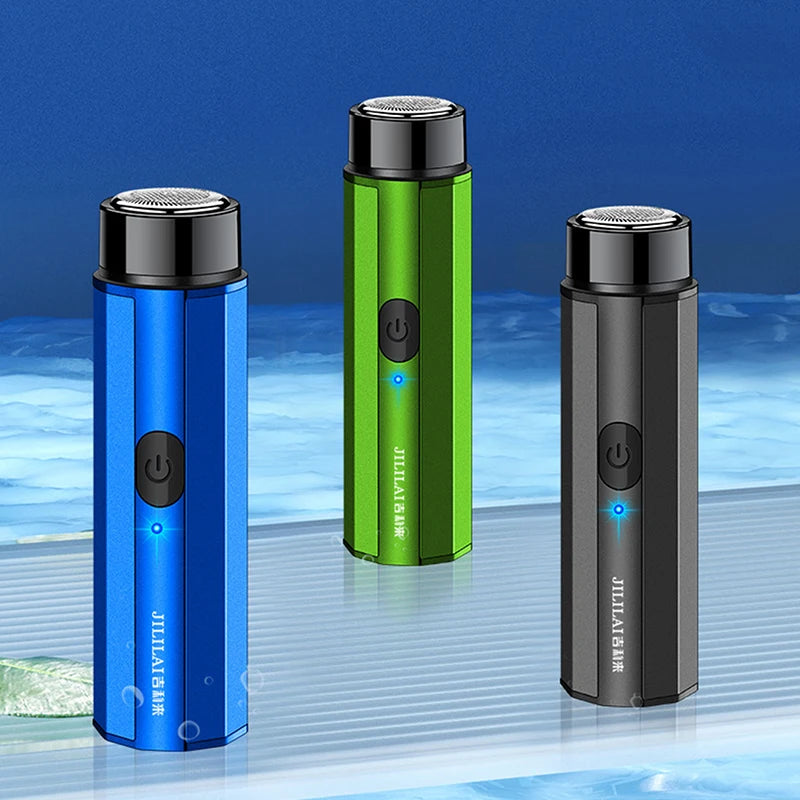 Portable Mini Electric Shaver For Men Electric Razor Beard Knife USB Charging Men's Shavers Face Body Razor Shaving Machine buy one and get Free laptop stand free shipping