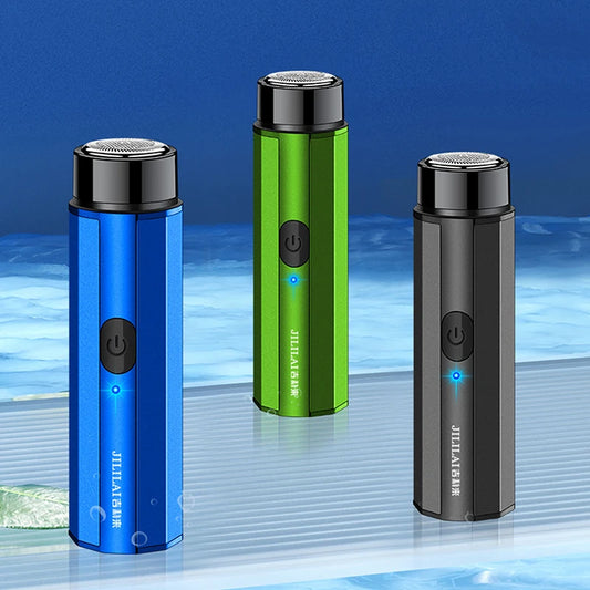 Portable Mini Electric Shaver For Men Electric Razor Beard Knife USB Charging Men's Shavers Face Body Razor Shaving Machine buy one and get Free laptop stand free shipping