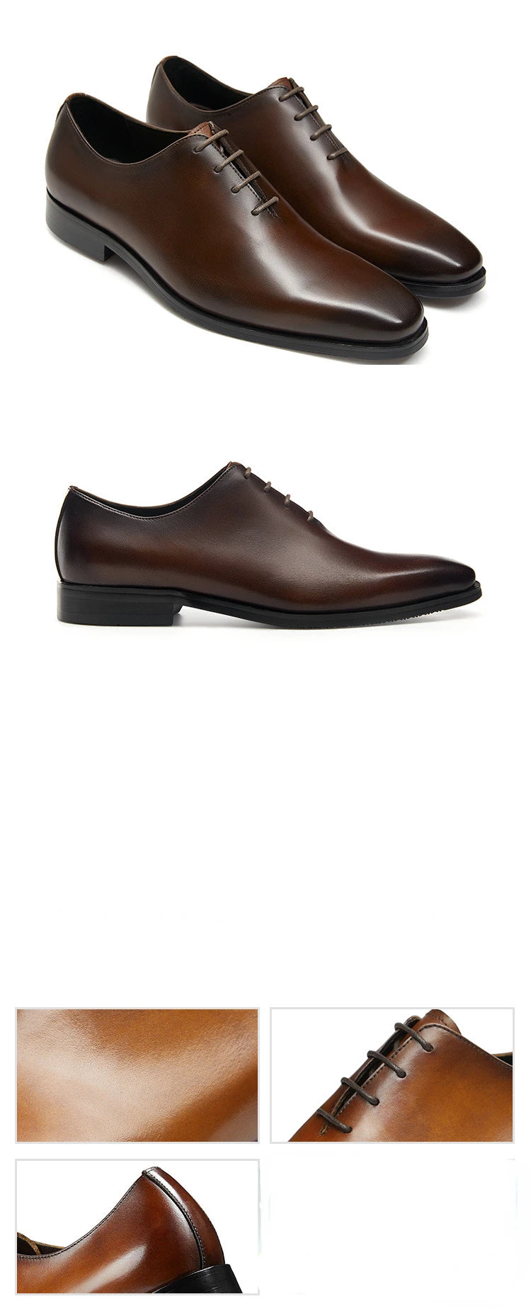 Italian Luxury Genuine Leather Mens Oxfords Dress Shoes Handmade Quality 2024-2025 Retro Elegant Autumn Wedding Social Shoes for Male