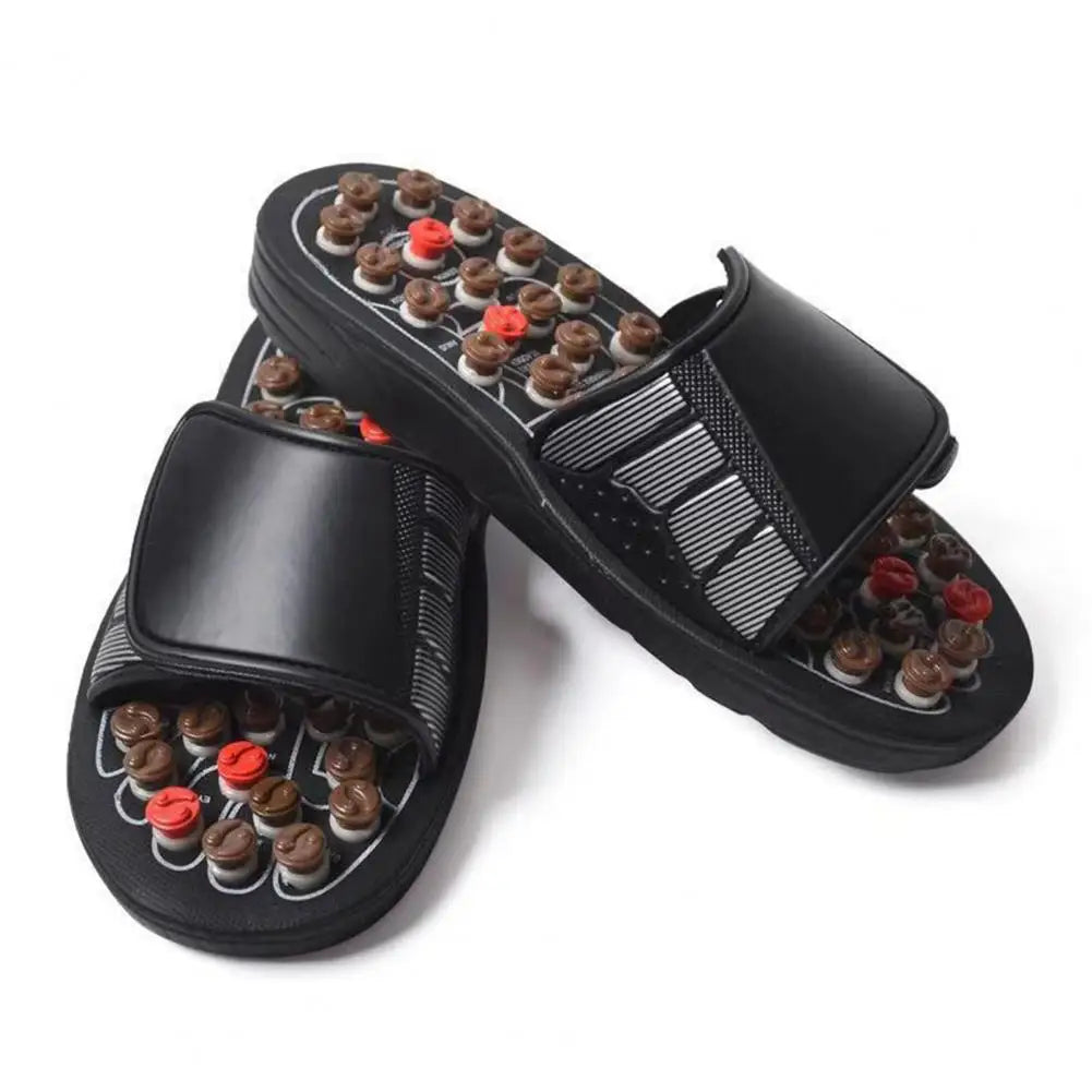 1 Pair Acupressure Massage Slippers Plantar Muscle Relaxation Foot Massager Home Acupuncture Sandals Slides Shoes