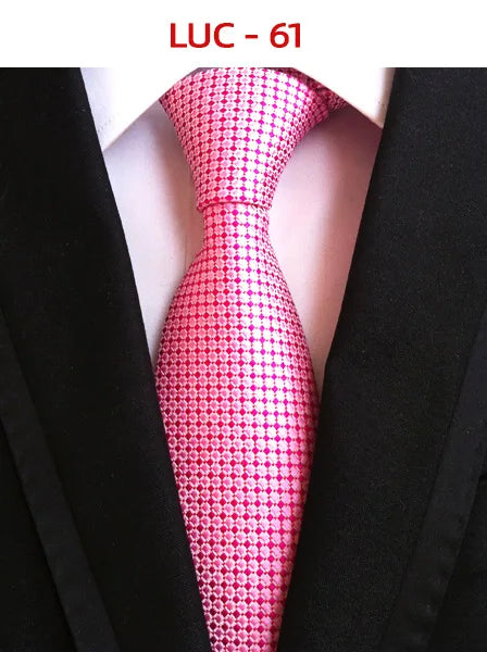 8cm Men's Tie Silk Plaids Floral Luxury Necktie Striped Ties For Men Business Formal Dresses Wedding Accessories Boy Tie